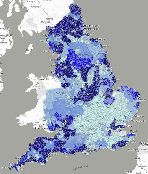 New Environment Agency open data: Water Resource Availability in England