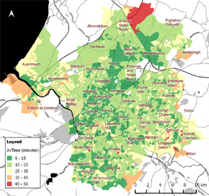 Cycle commuting analysis of Bristol