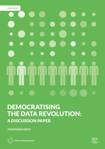 New Discussion Paper: “Democratising the Data Revolution”